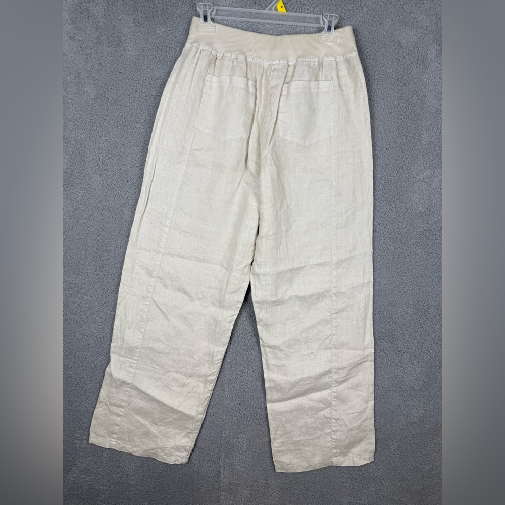 Women’s Kleen pull on linen pants medium minimalist lagenlook - Picture 3 of 7